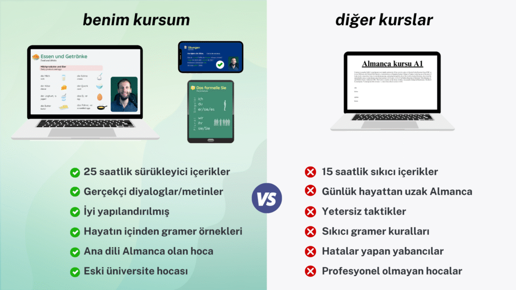 benim kursum ve çoğu diğer kurslar